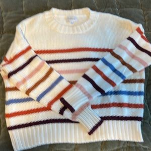 Evereve fun striped sweater